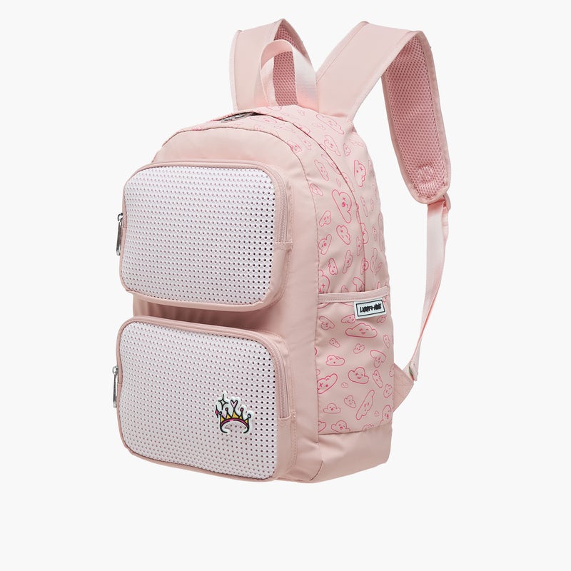 light_and_nine Backpack-With Jibbitz-3 Cmprt With Zipper Closure- (Eva) Pink \ 44X31X14 - Image 2